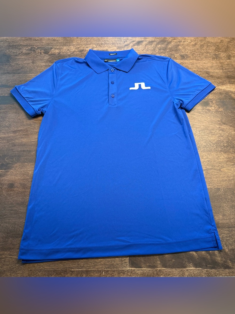 J.Lindeberg Men’s Big Bridge Royal Blue Regular TX Jersey Golf Polo Shirt